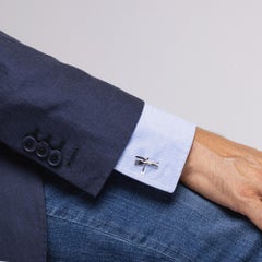 Handcrafted Alex Jona Sterling Silver Fork and Knife Cufflinks