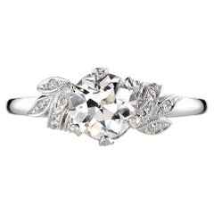 Handcrafted Allison Old European Cut Diamond Ring by Single Stone
