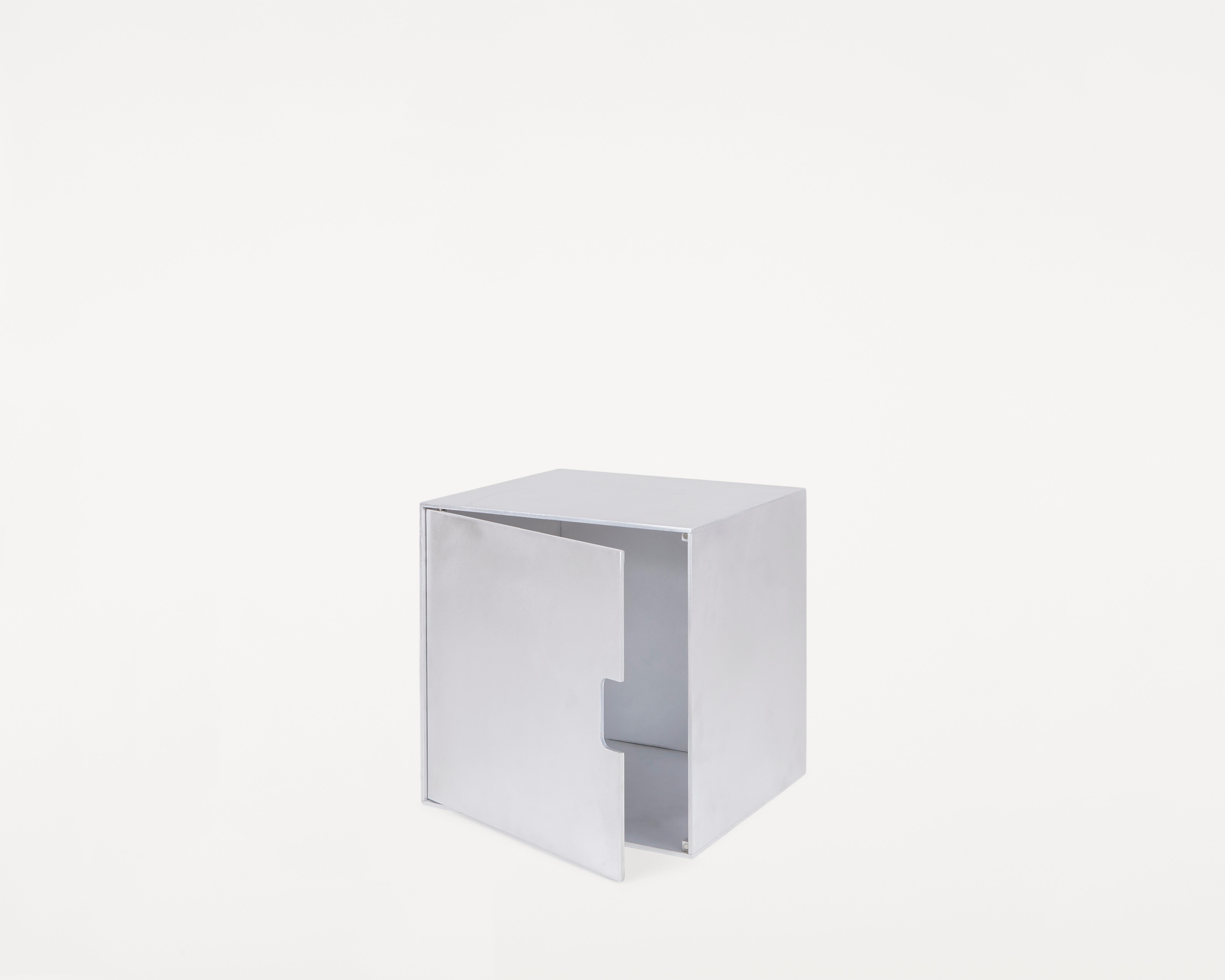 Handgefertigtes Aluminium-F-Cabinet-Schild (Gebürstet) im Angebot