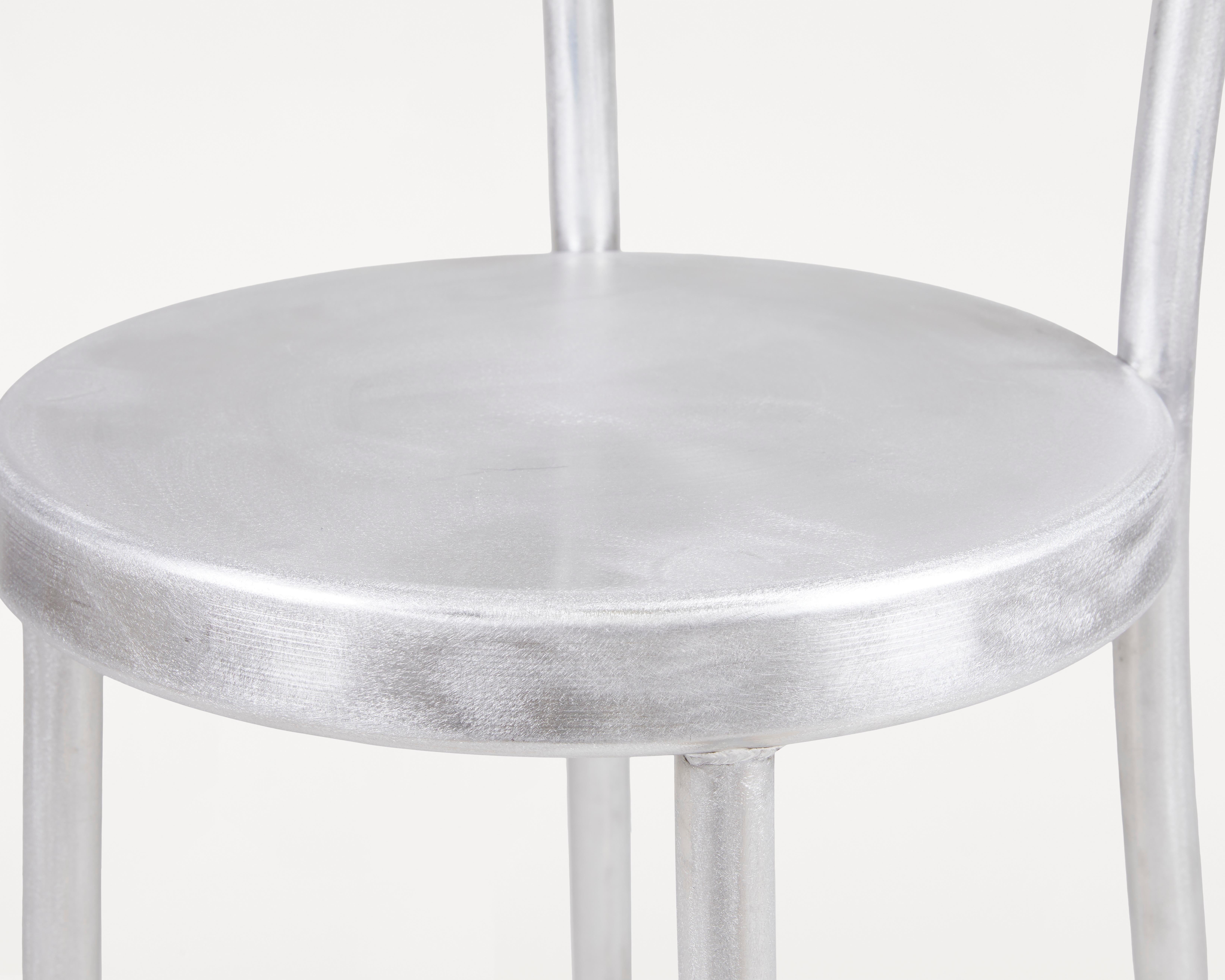 FRAMA Handcrafted Aluminium Minimal Industrial Design Outdoor Indoor Tasca Chair In New Condition For Sale In Copenhagen, DK