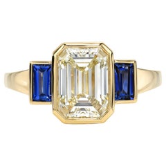 Handcrafted Amelia Emerald Cut Diamond Ring by Single Stone