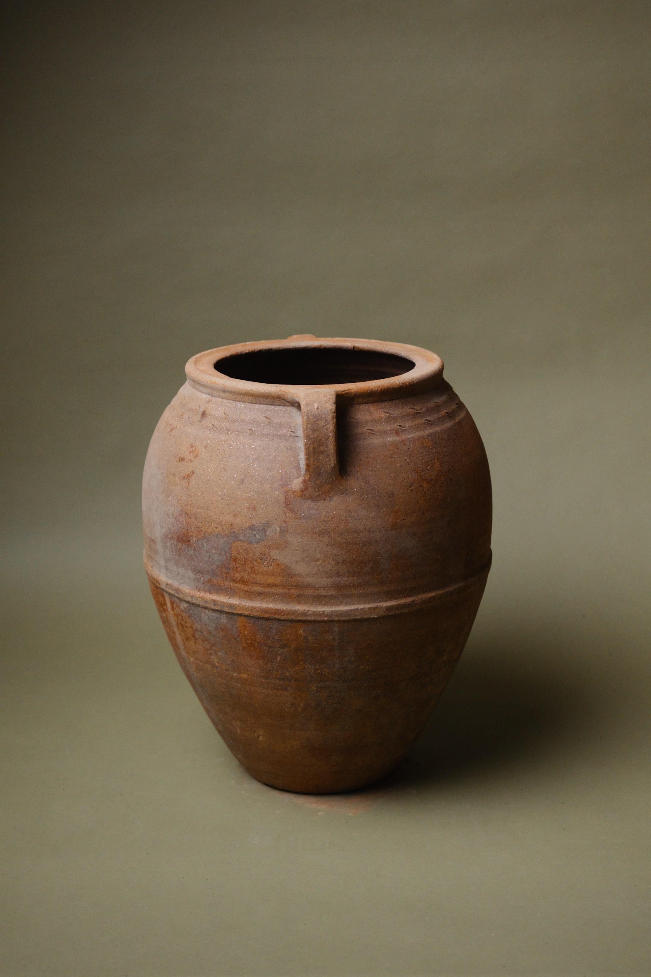 Handcrafted Anatolian Rustic Earthenware Storage Vessel For Sale 3