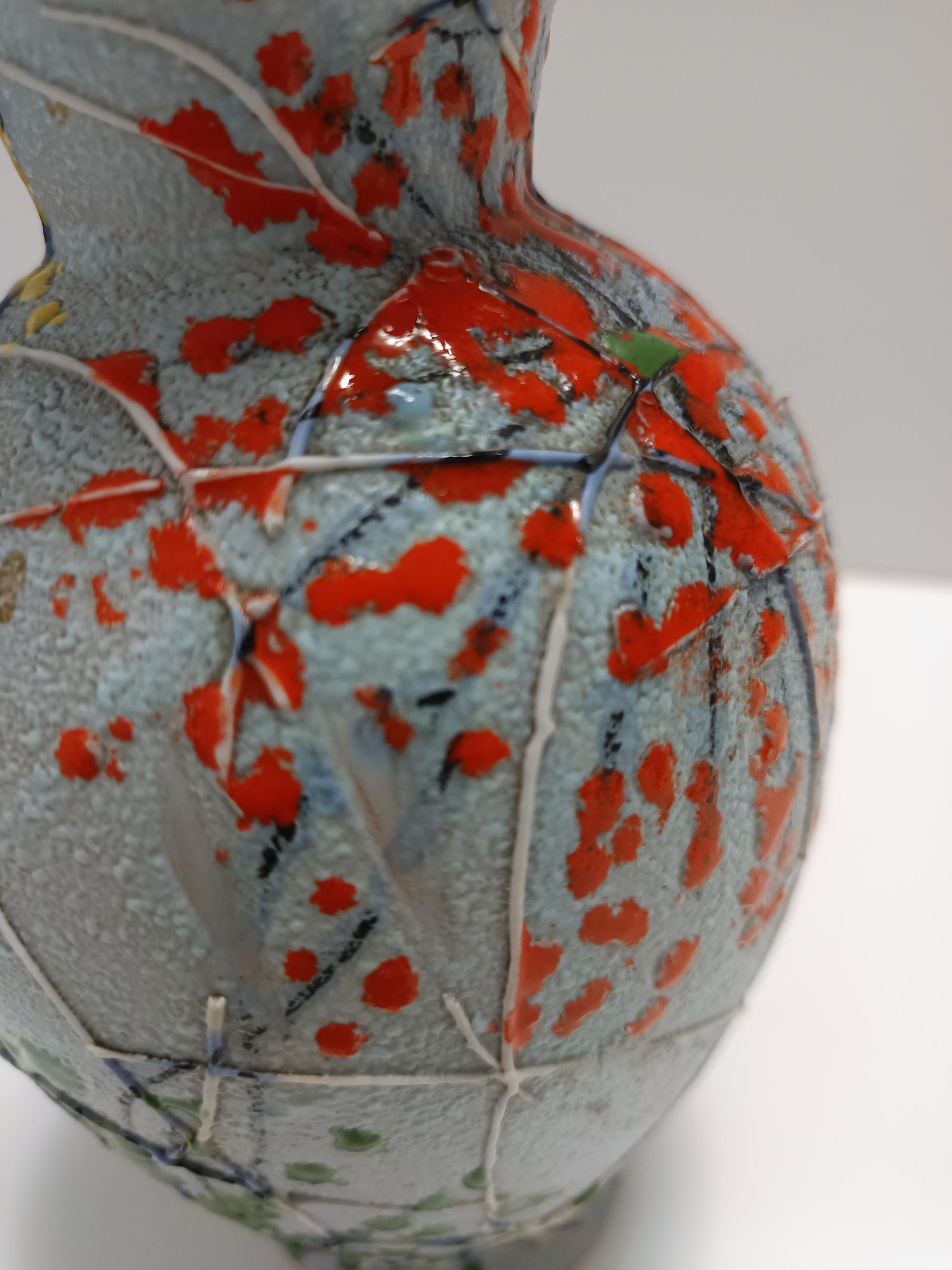 Vaso in ceramica multicolore, realizzato e dipinto a mano da Fanciullacci, Italia in vendita 2