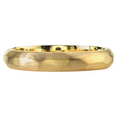 Handcrafted Anthony Hammer Finished Men's Band by Single Stone