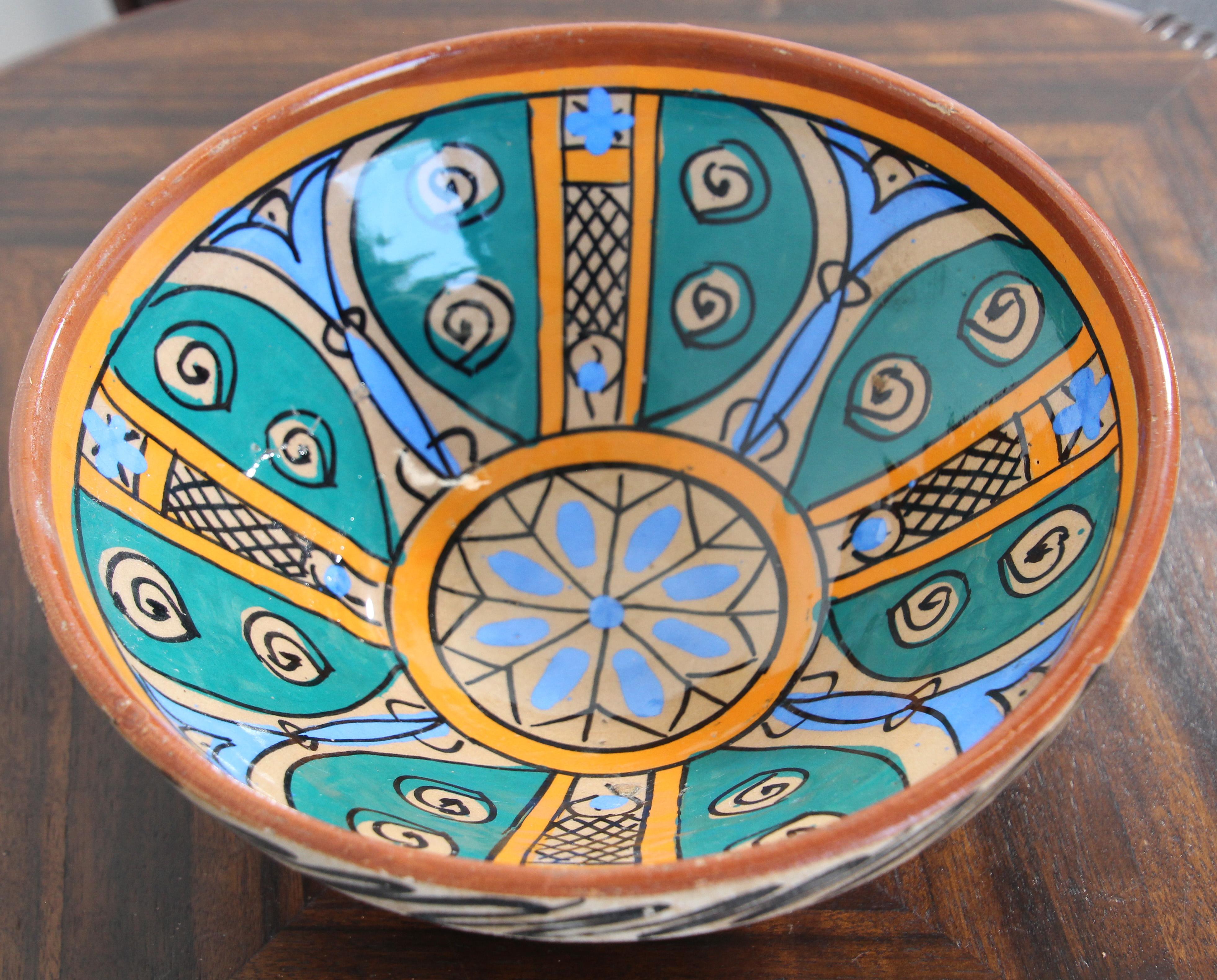 Handcrafted Antique Moroccan Couscous Bowl from Fez, 19th Century For Sale 9