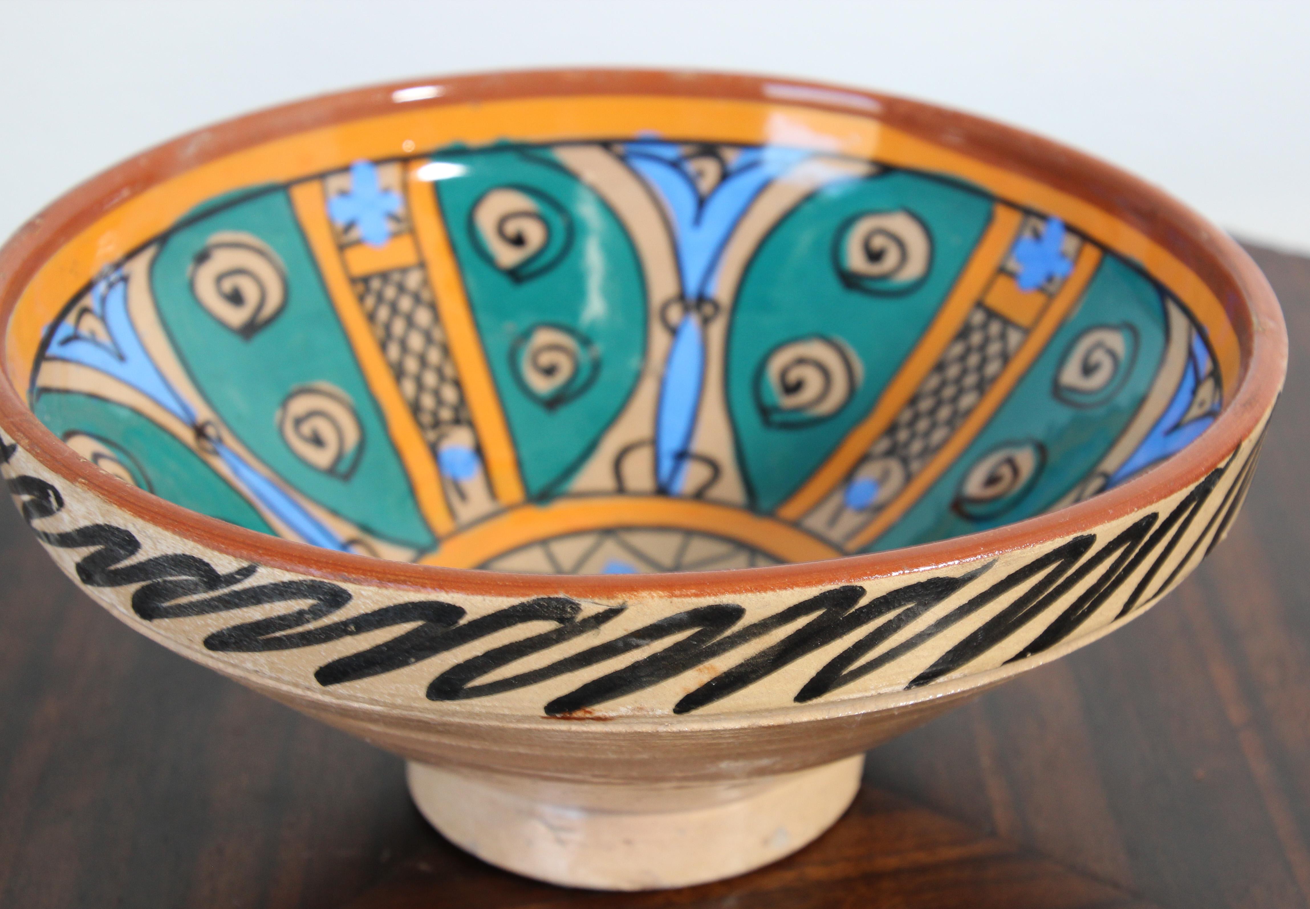 Handcrafted Antique Moroccan Couscous Bowl from Fez, 19th Century For Sale 10