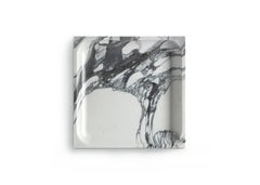 Handcrafted Arabescato Marble Square Tray