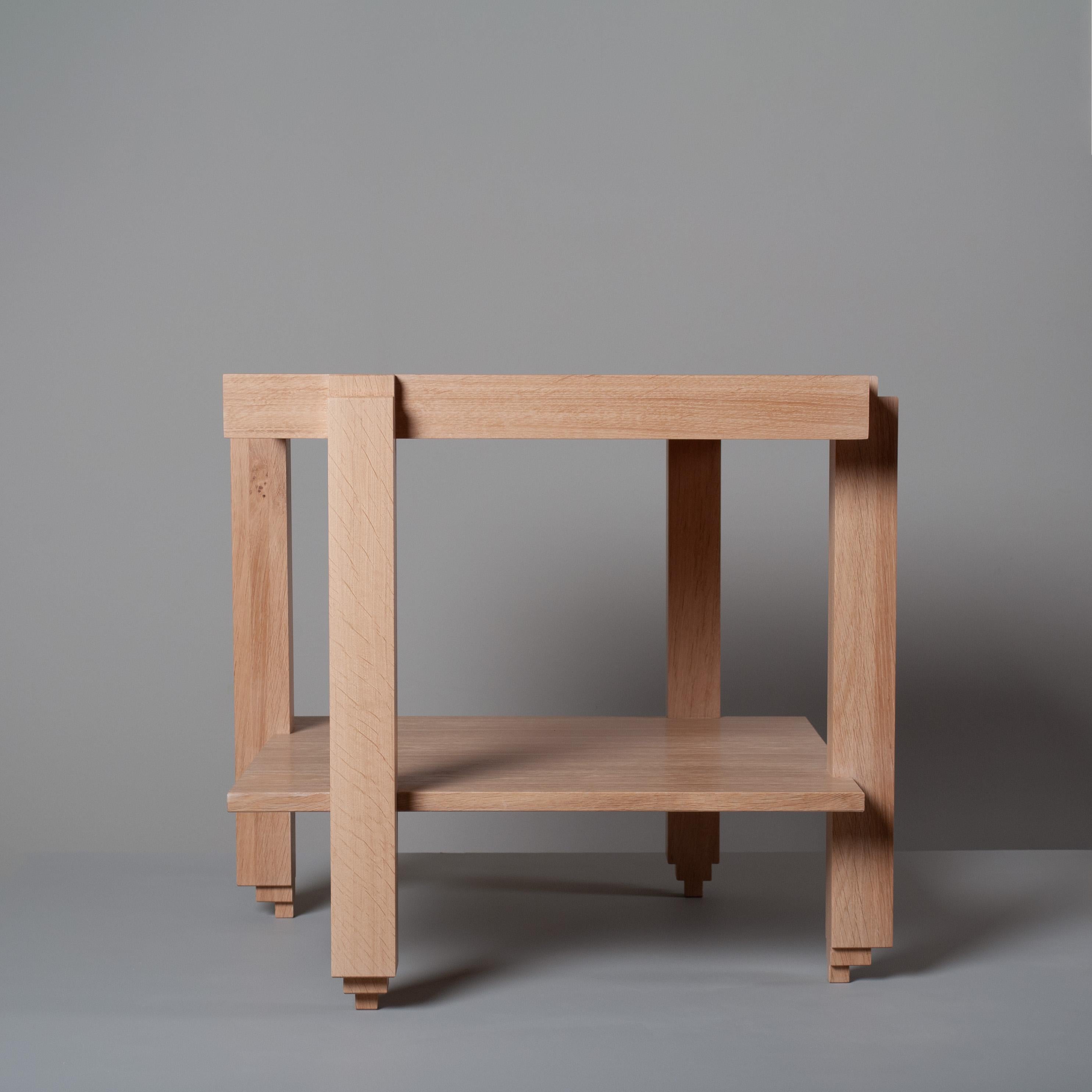 Hand-Crafted Handcrafted Architectural English Oak Table For Sale