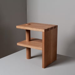 Comodino o tavolino da notte in legno di Oak realizzato a mano