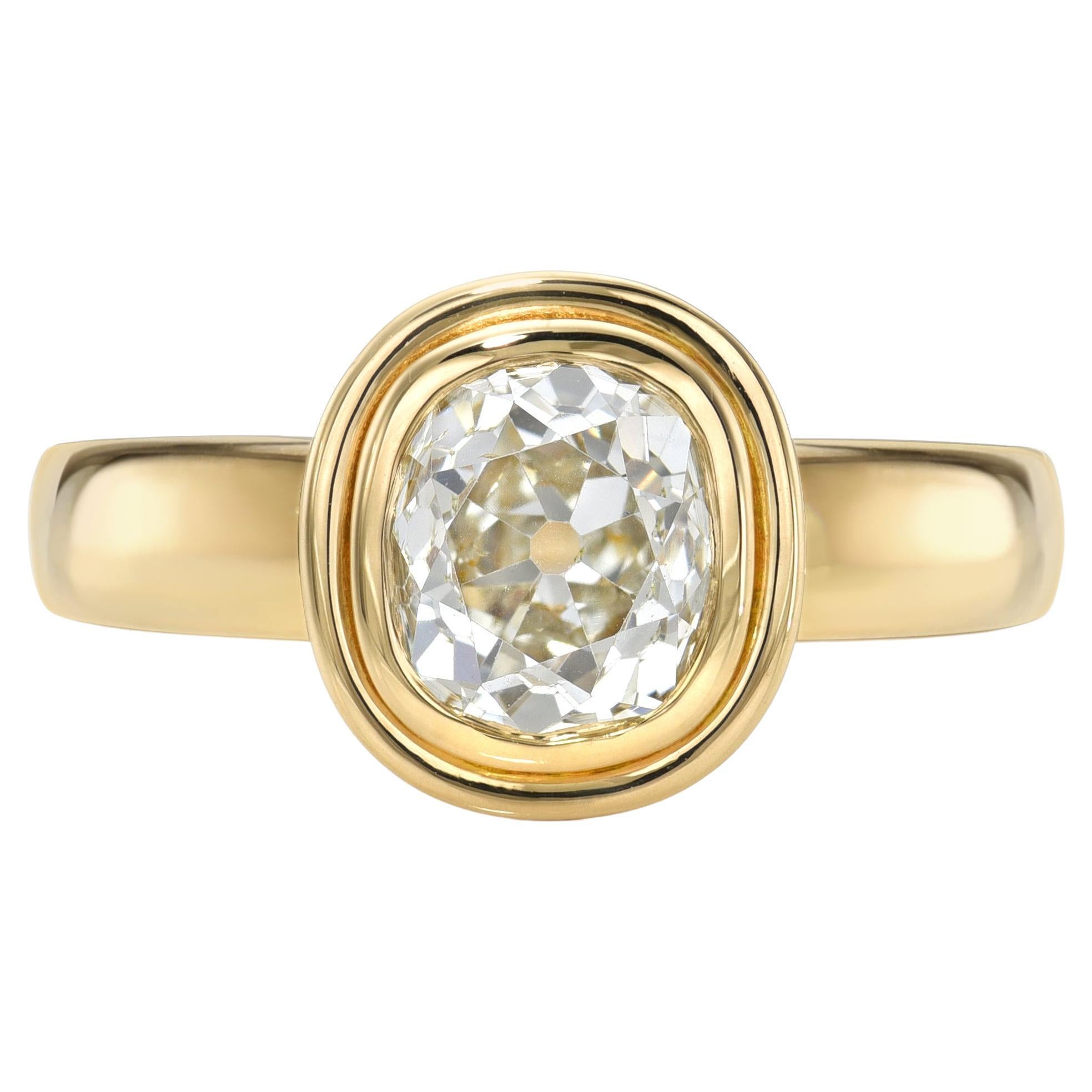 Colored Gemstone Elongated Single Stone Gold Ring – ASweetPear