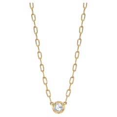 Handcrafted Arielle Rose Cut Diamond Necklace by Single Stone