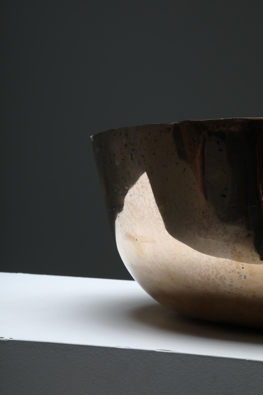 Brutalist Arno Declercq Bronze Bowl For Sale 1