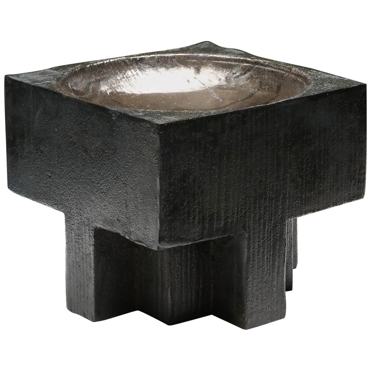 Contemporary Arno Declercq Bronze Cross Pots