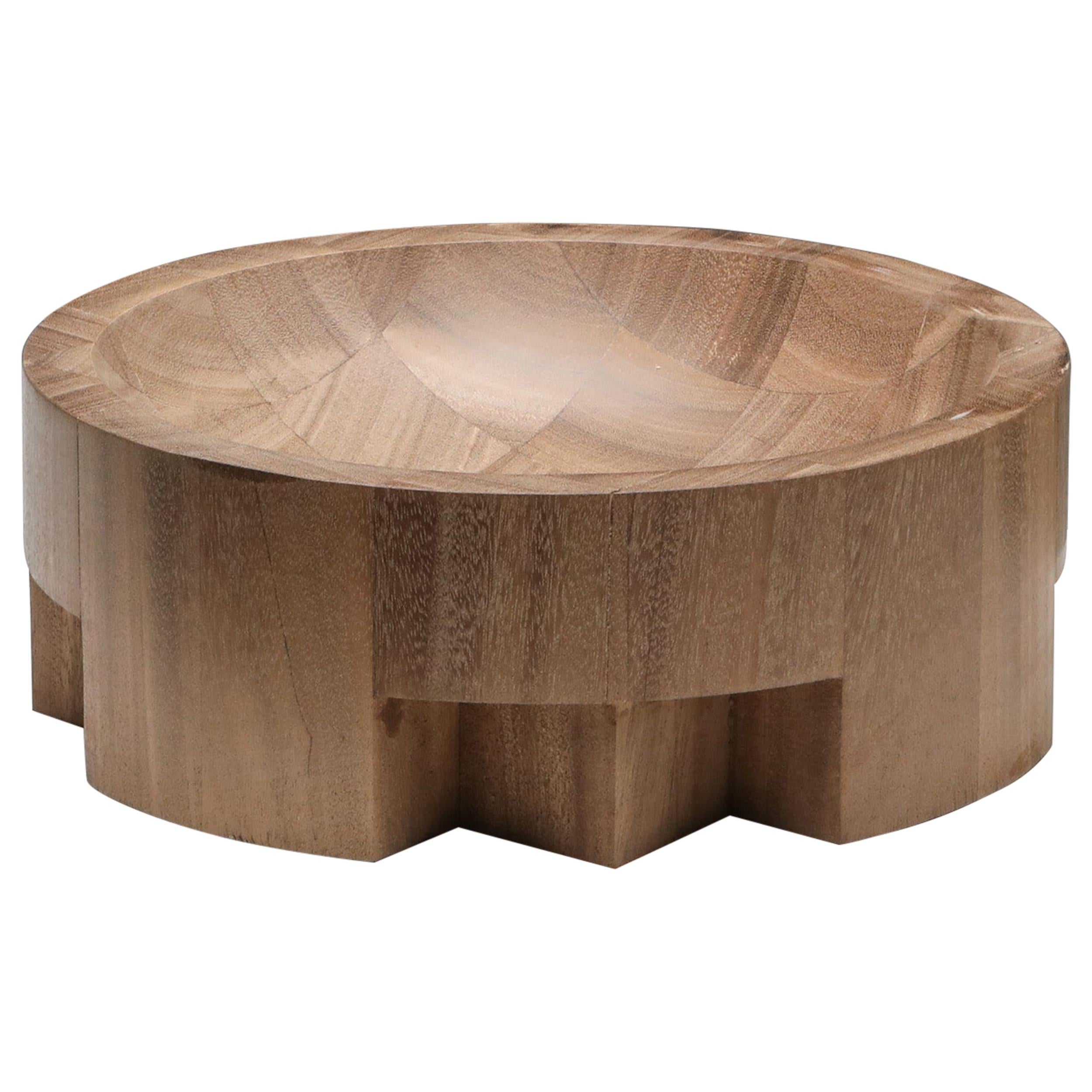 African Walnut Large Disk Tray Arno Declercq 