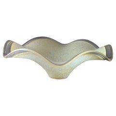 Handcrafted Art Glass Yellow Centerpiece