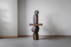Art Lull No121 - Totem in legno realizzato a mano da NONO for Luxury Spaces