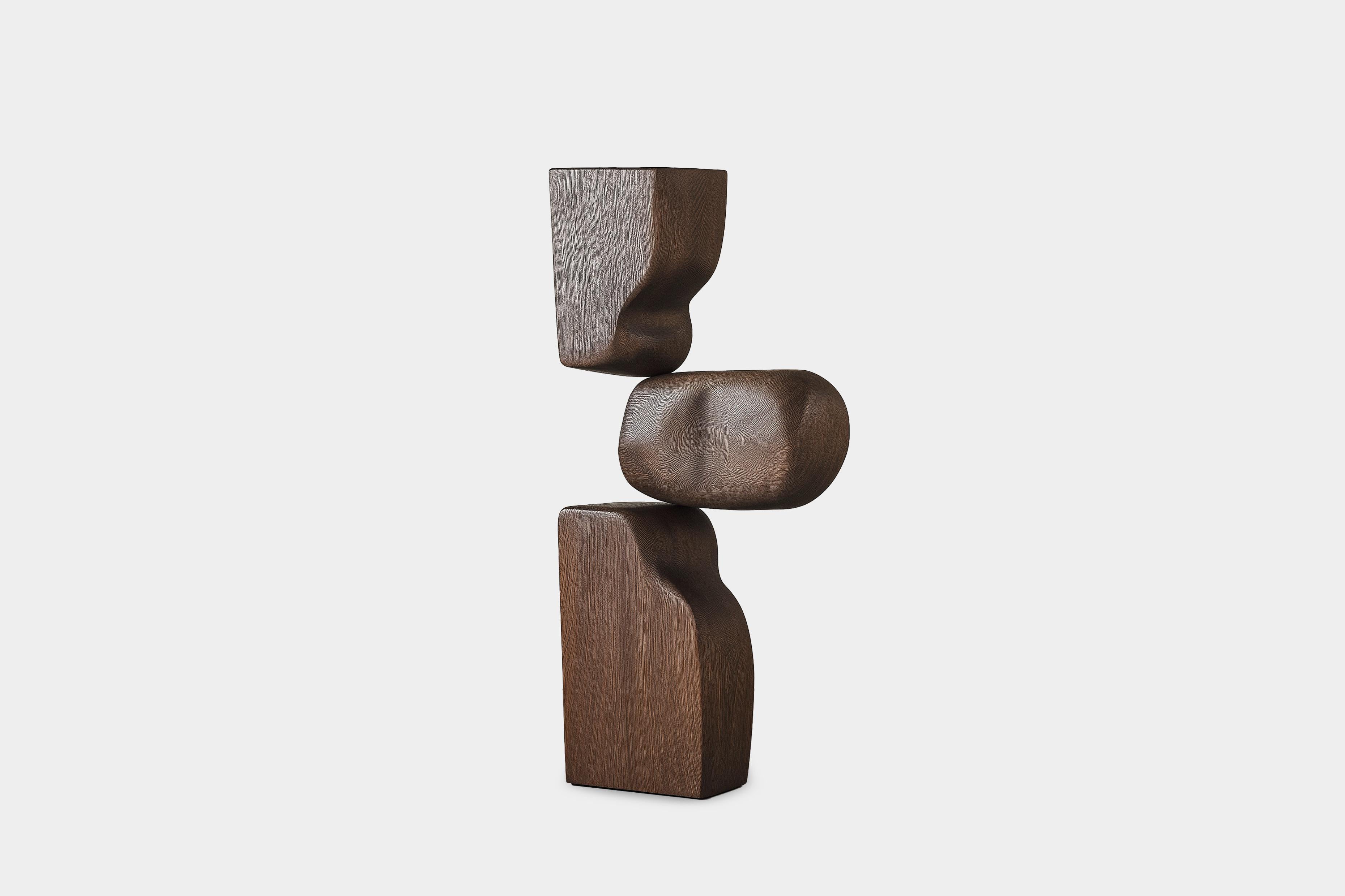 Scultura d'arte artigianale Lull No2 per interni moderni di NONO

---
L'equilibrio e la tensione sono al centro di queste sculture. L'interazione tra le forme lisce e arrotondate e le basi solide e angolari crea un delicato equilibrio che invita