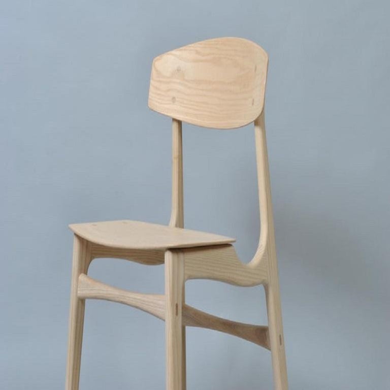 Handcrafted Ash Modernist Dining Chairs For Sale at 1stDibs