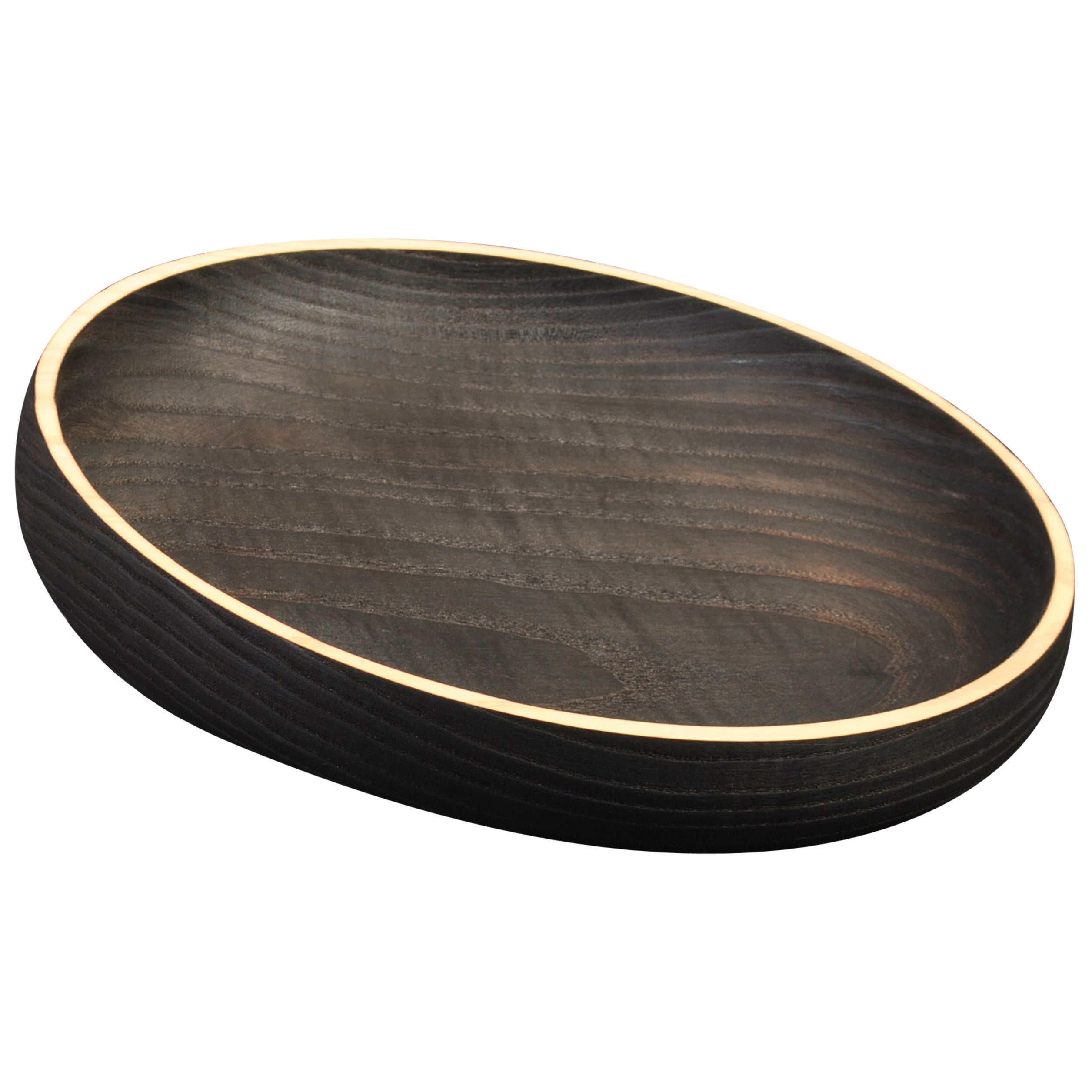 Assiette Yakisugi en frêne fabriquée à la main