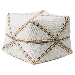 Handcrafted Beaded Box with Shells – Perfect for Coastal Decor