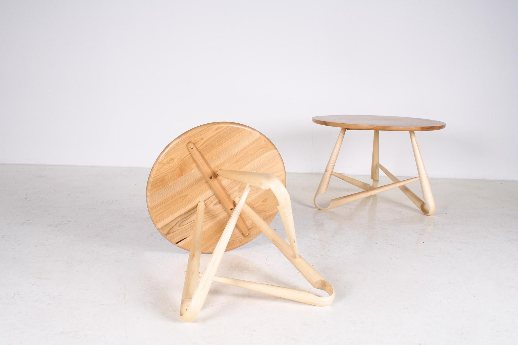 Handcrafted Bentwood Side Table ‘Sŵs’ Collection – By Welsh Artist Dylan Glyn For Sale 5