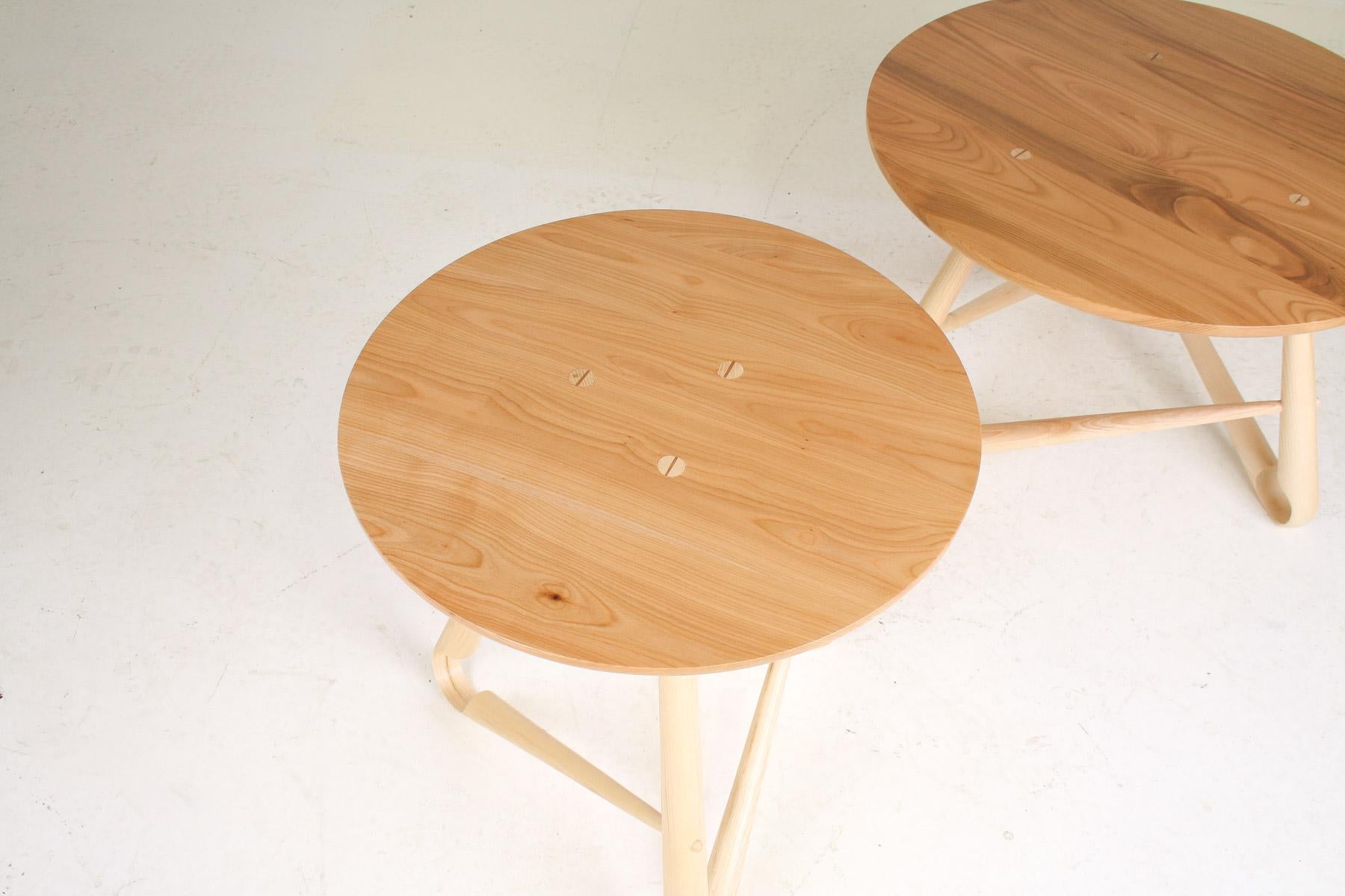 Hand-Crafted Handcrafted Bentwood Side Table ‘Sŵs’ Collection – By Welsh Artist Dylan Glyn For Sale