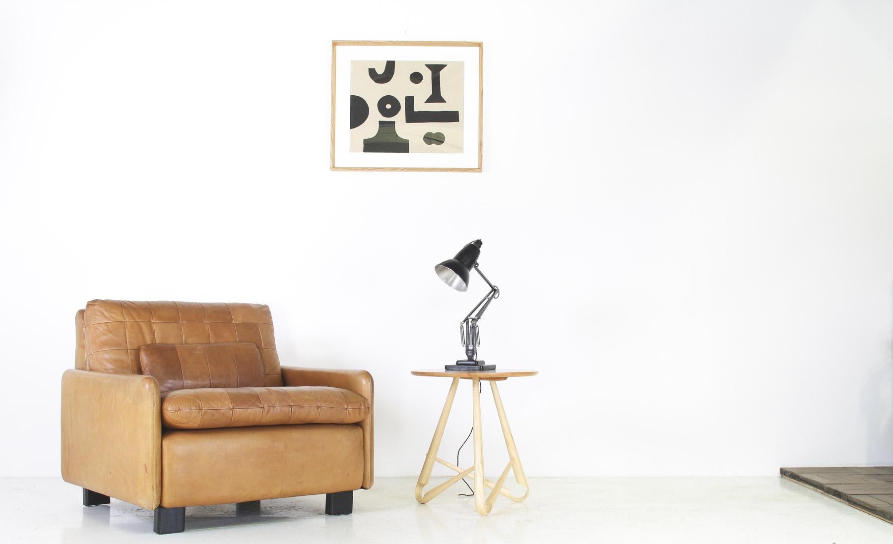 Contemporary Handcrafted Bentwood Side Table ‘Sŵs’ Collection – By Welsh Artist Dylan Glyn For Sale