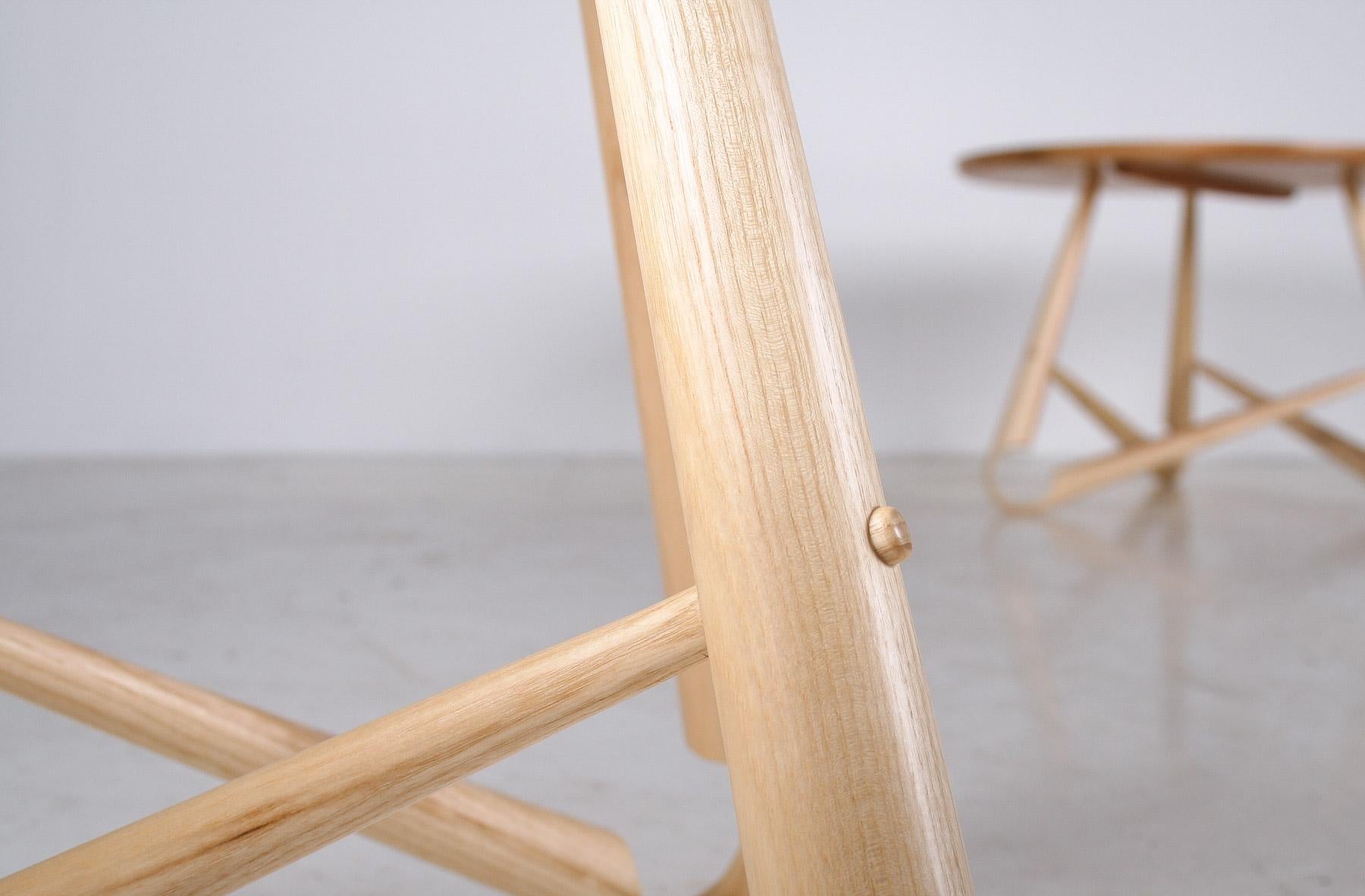 Handcrafted Bentwood Side Table ‘Sŵs’ Collection – By Welsh Artist Dylan Glyn For Sale 2