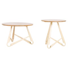 Handcrafted Bentwood Side Table ‘Sŵs’ Collection – By Welsh Artist Dylan Glyn