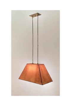 Handcrafted Billiard Pendant Light with Custom Hand-Painted Shade