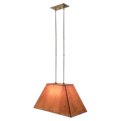 Handcrafted Billiard Pendant Light with Custom Hand-Painted Shade