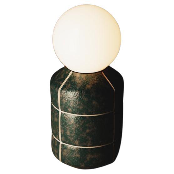 Handcrafted Crocodile Lamp Ceramic Pottery Table Artisanal Illumination Lighting
