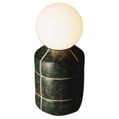 Handcrafted Crocodile Lamp Ceramic Pottery Table Artisanal Illumination Lighting