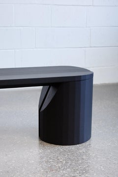 Panca Barrow in Oak Oak annerito realizzata a mano da Mary Ratcliffe A. Studio