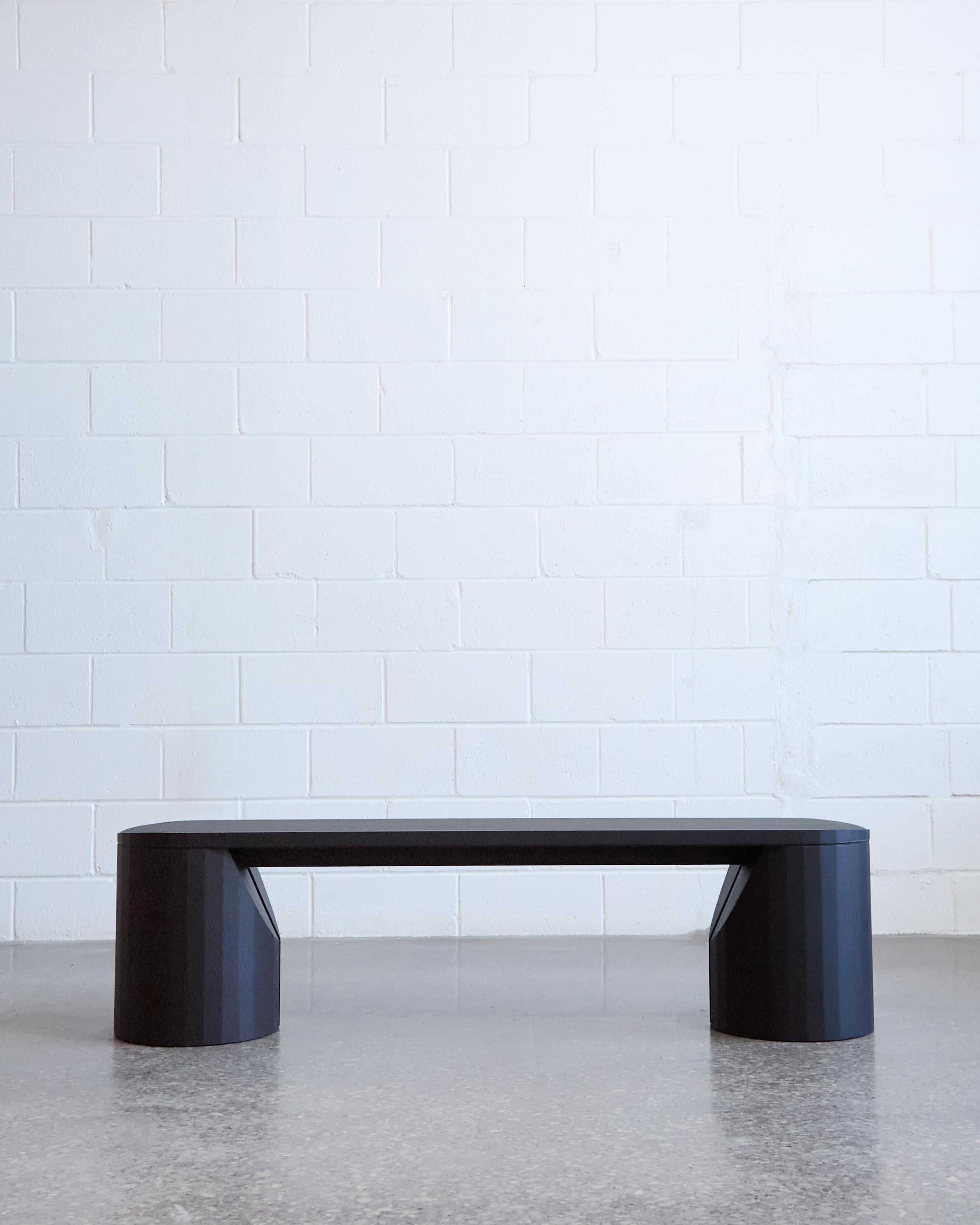 Canadien Banc Barrow en chêne noirci fabriqué à la main, 60 