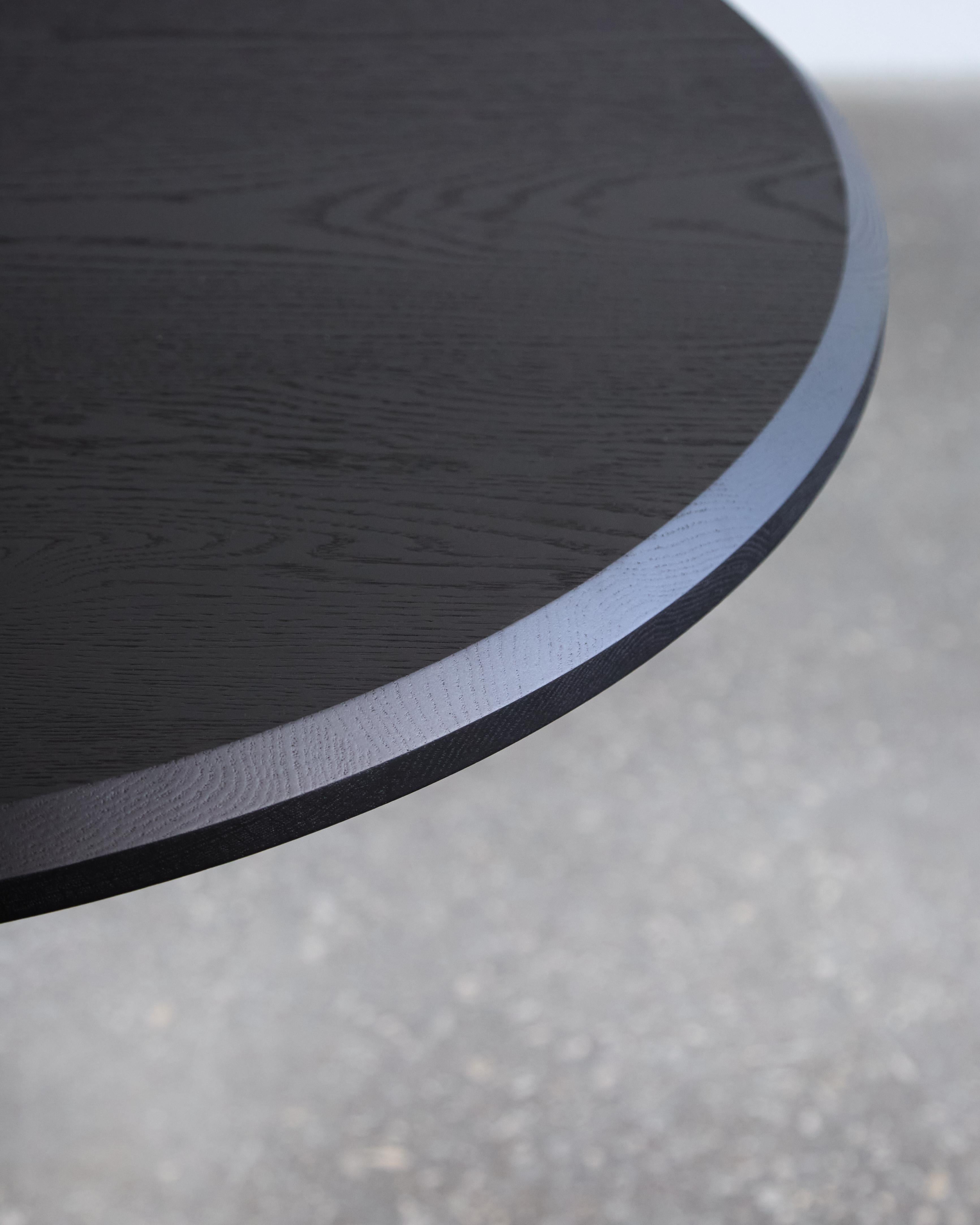 Canadian Handcrafted Blackened Oak Barrow Dining Table 96
