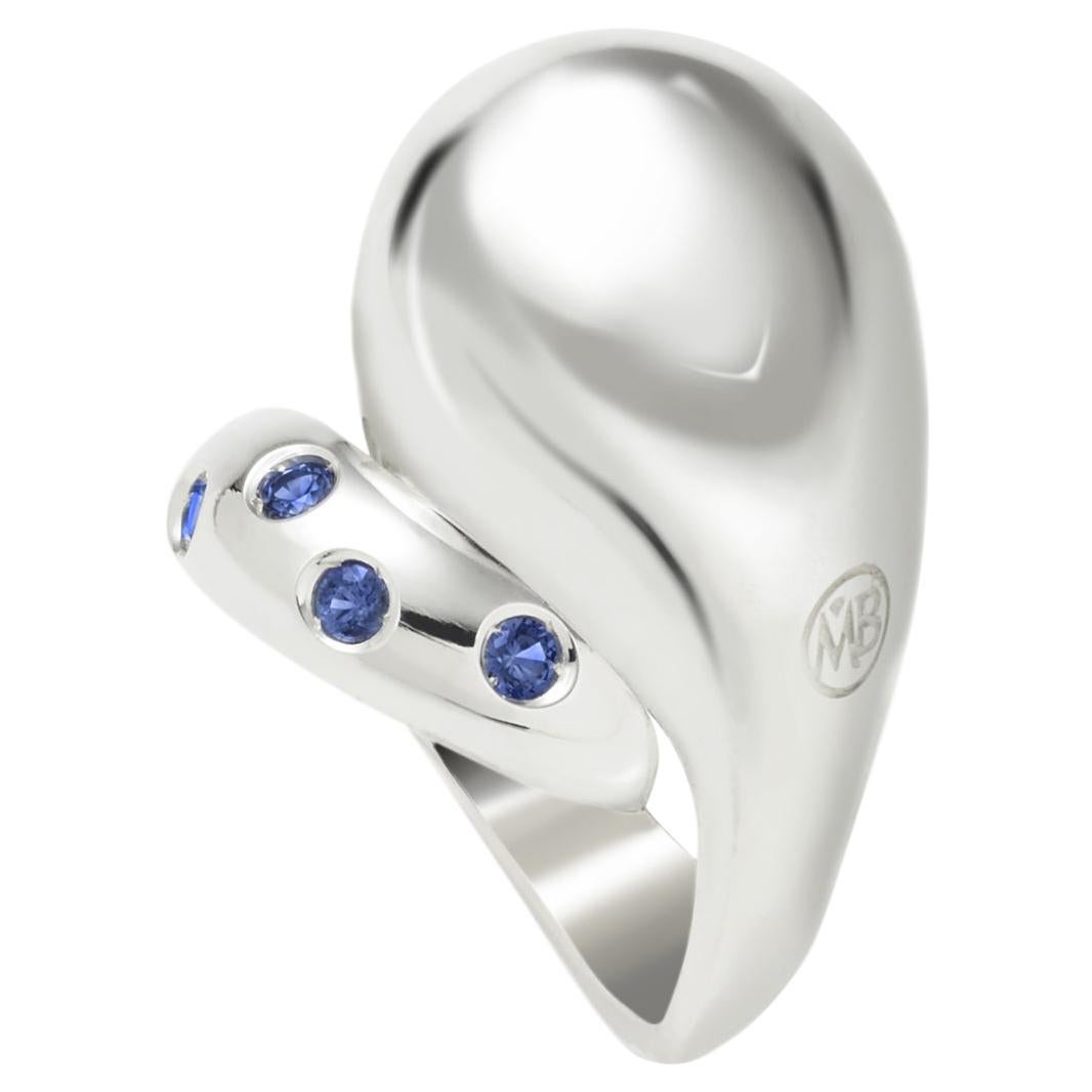 Blue Sapphires Silver Margherita Burgener Balloon Ring