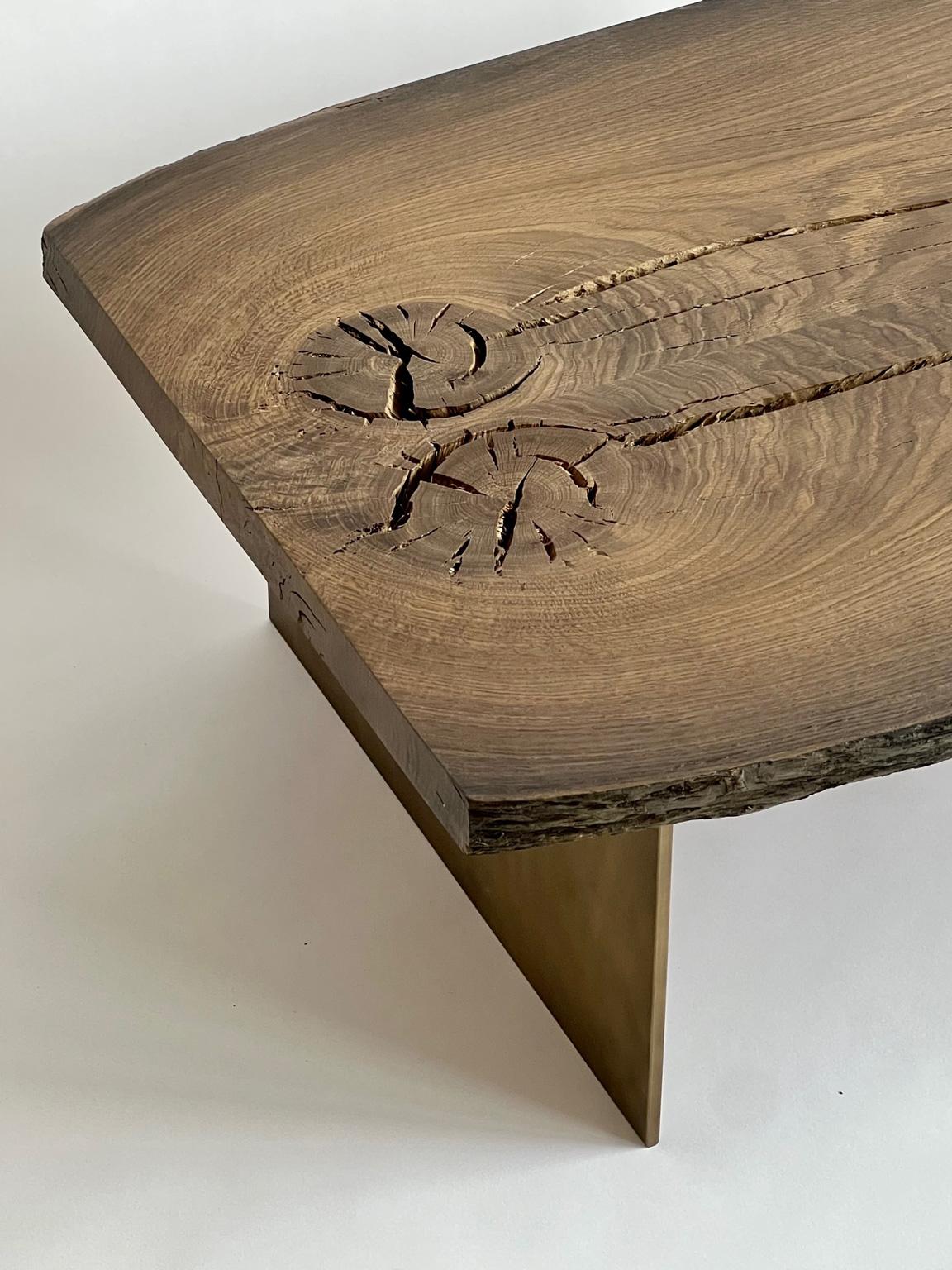 Table basse en bois, fabriquée à la main en vente 5