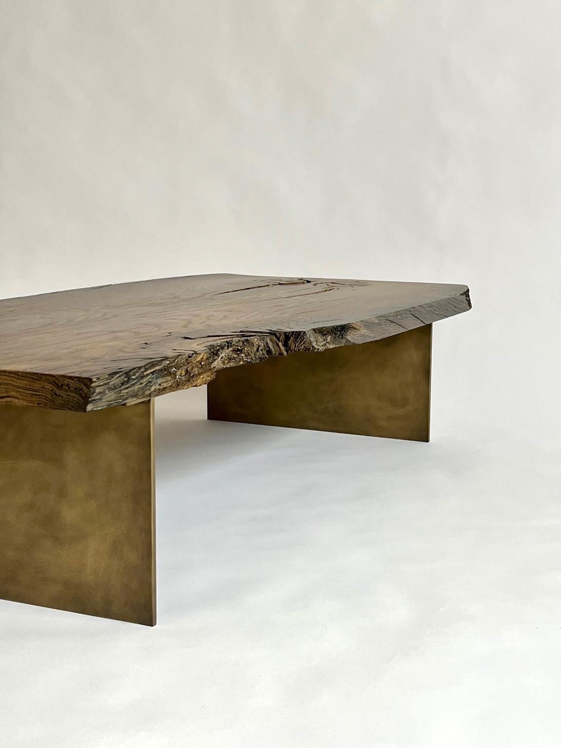Contemporary Handcrafted wooden coffee table For Sale