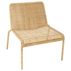 Handcrafted Braided Rattan French Design Lounger Set