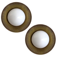 Handcrafted Brass Wall Lights 'Maine' by Gallery L7