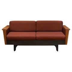 Handcrafted Bronze and Walnut Louise Sofa by Token, New York