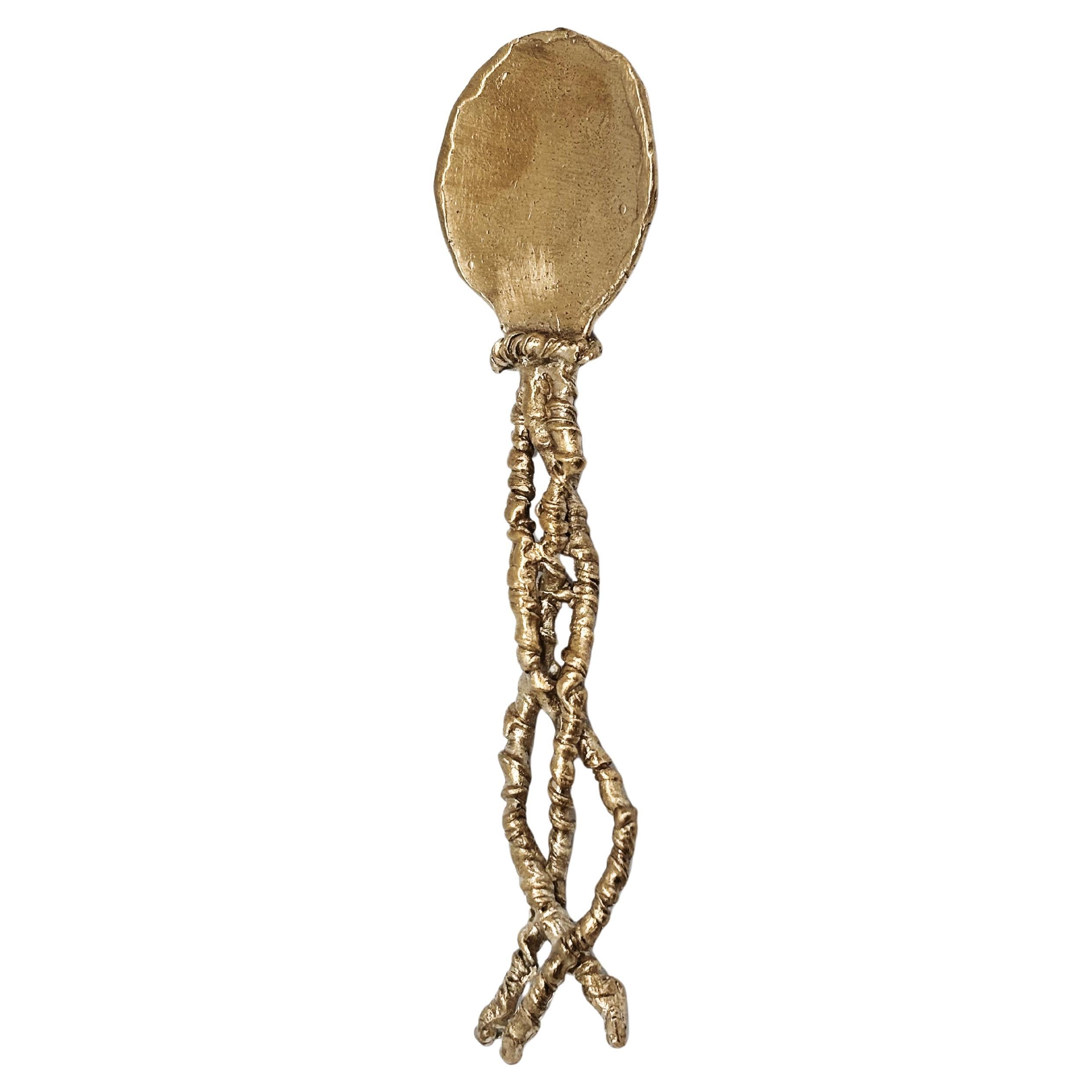 Handcrafted Bronze Serving Spoon / Contemporary Bronze Cutlery