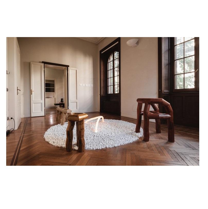 XXIe siècle et contemporain Banc Segmento Pine Logs en bois massif marron fabriqué à la main par David David en vente