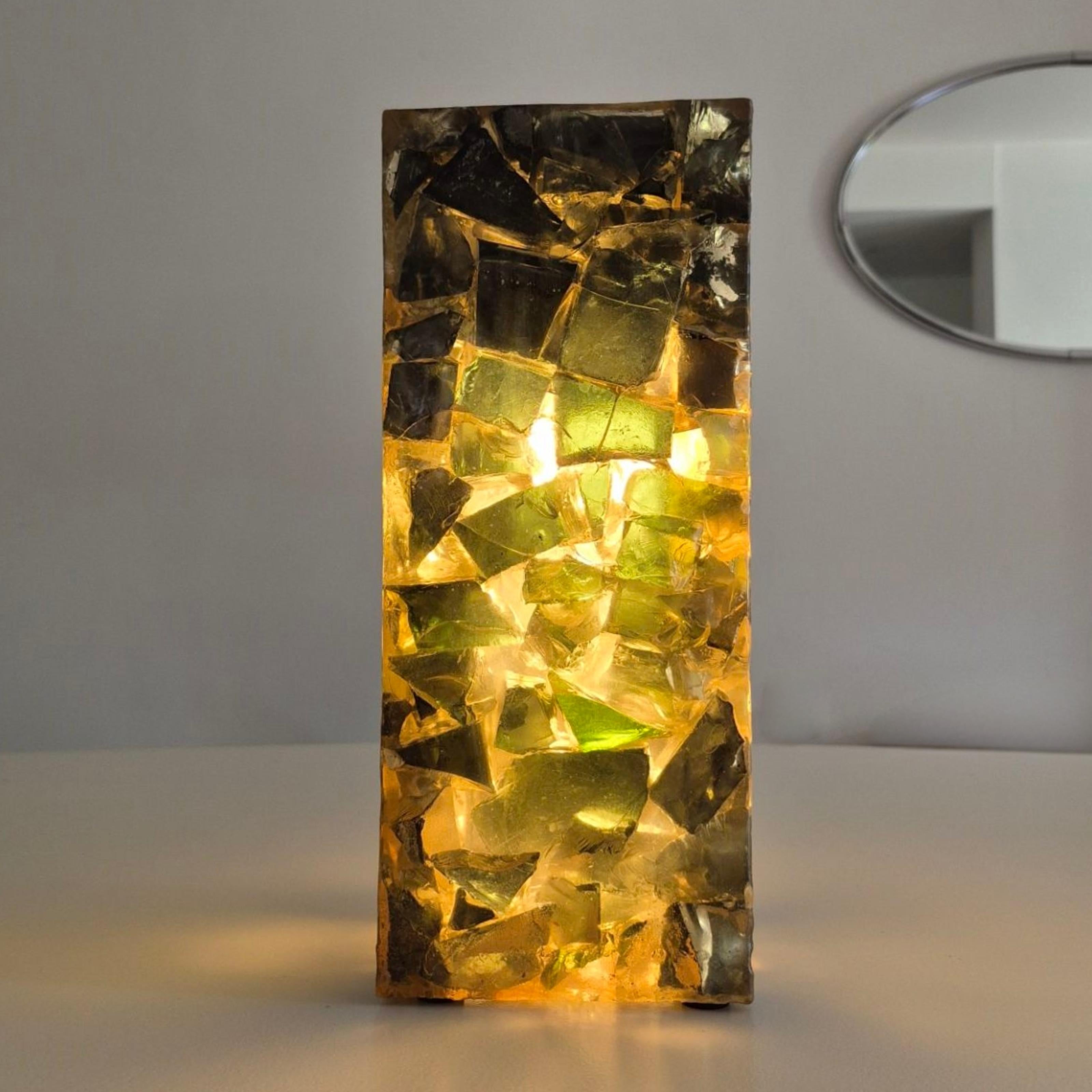 20th Century Handcrafted brutalist table lamp, Germany 1960s For Sale