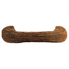 Handcrafted Canoe Vessel Made of Natural Tree Bark, Mid-20th Century
