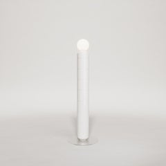Handcrafted Ceramic Floor Lamp in White Glaze