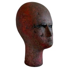Handgefertigte Keramikkopf-Skulptur, Schweden, Mitte des Jahrhunderts Modern