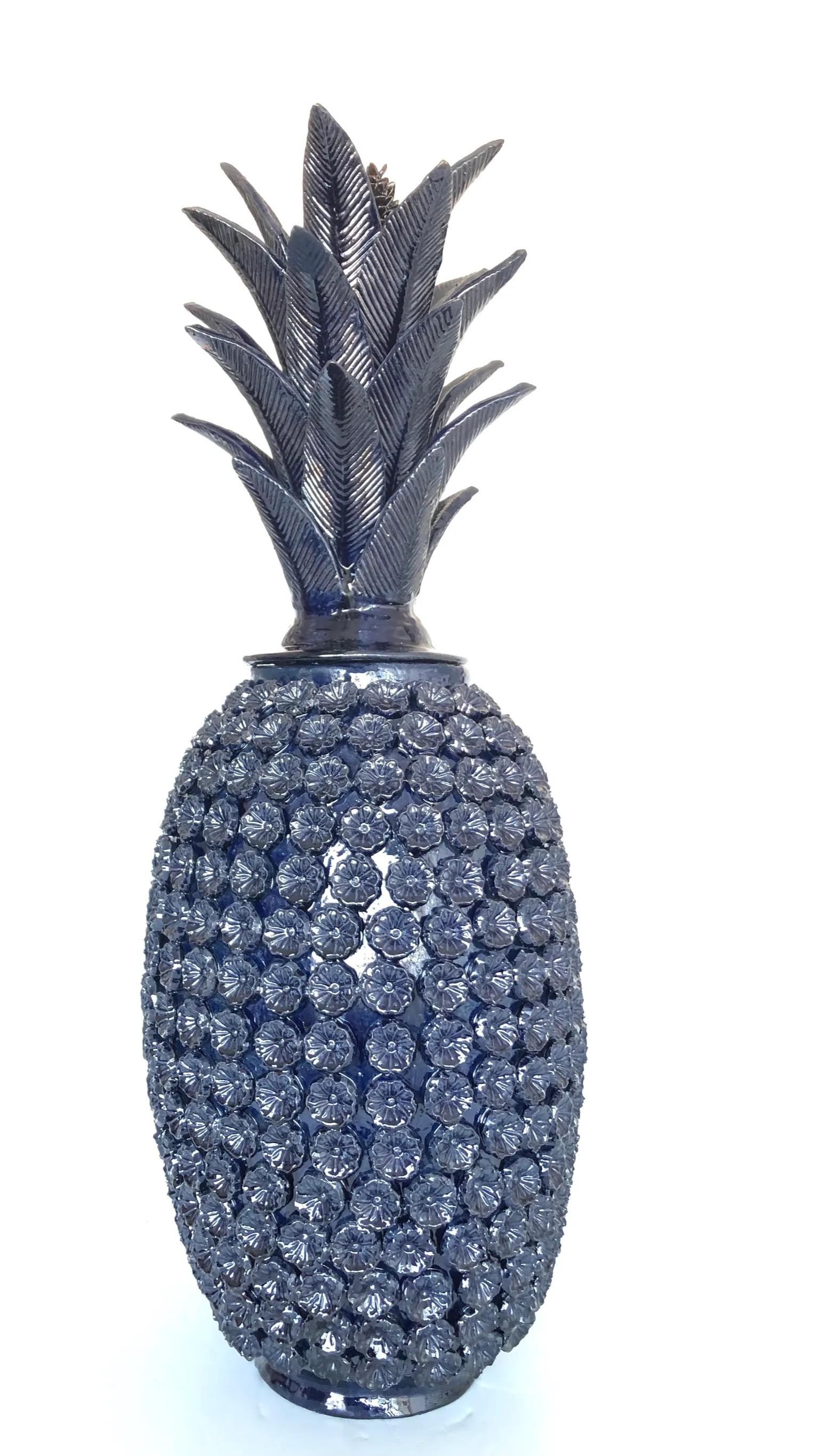 Mexicain Ananas en céramique fait à la main Taille XL en vente