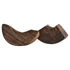 Handcrafted Ceramic Sculptural Vases (Set of 2) – Arc Shape, Contemporary Design